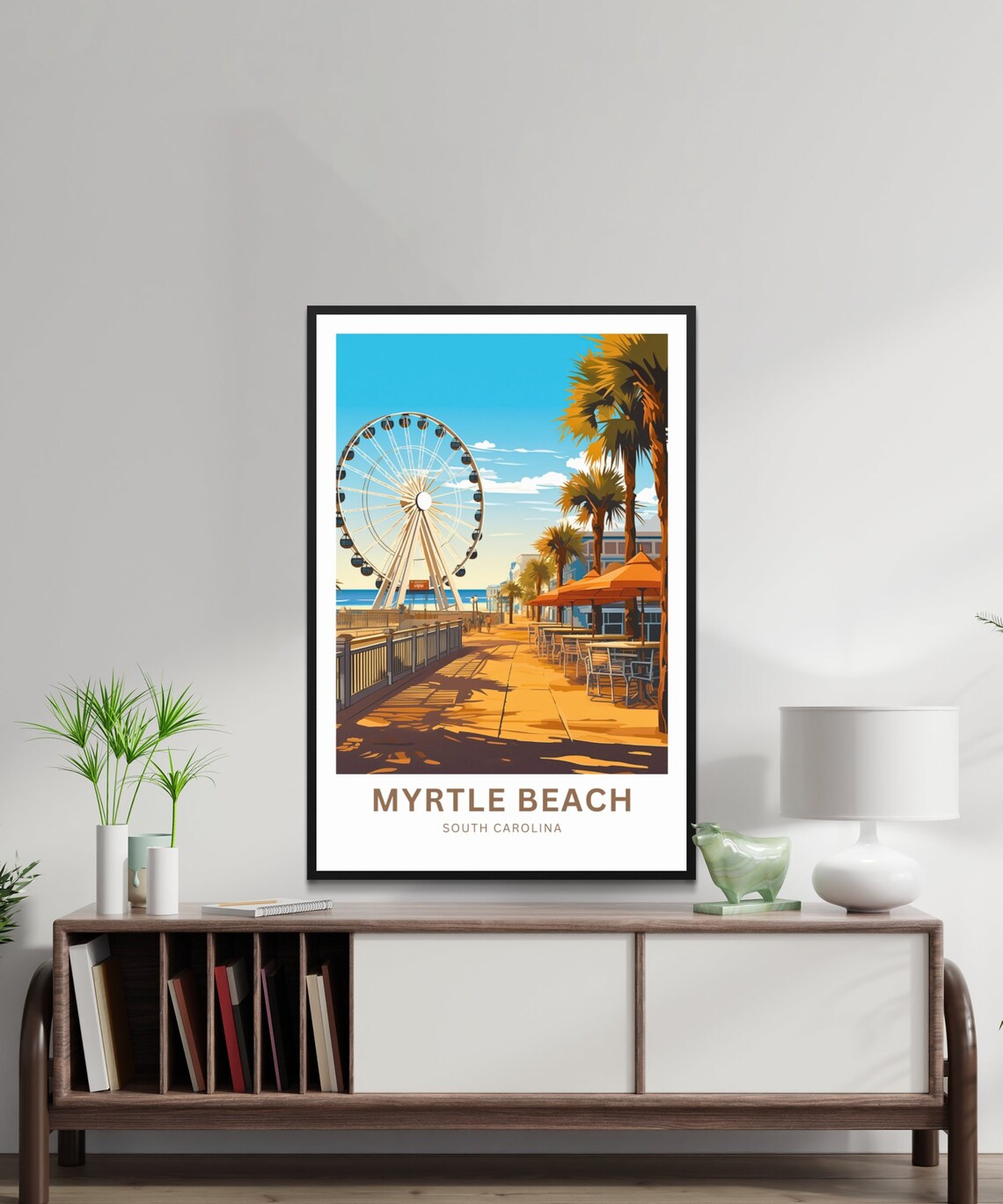 Personalized Myrtle Beach Travel Poster, South Carolina - Image 3
