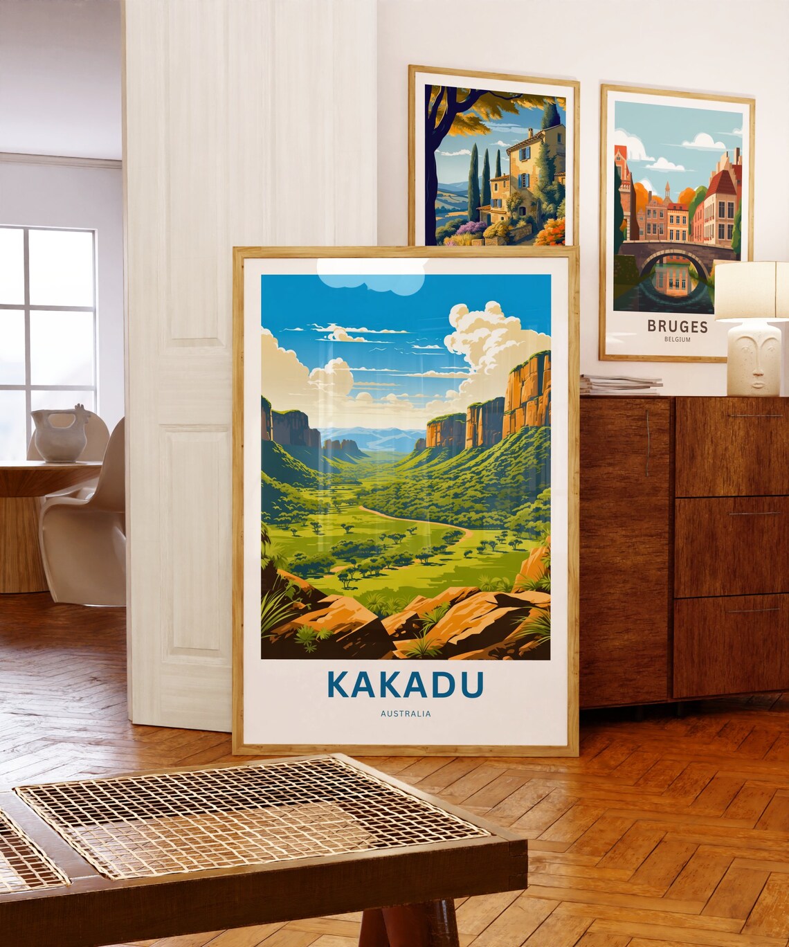 Kakadu Australia Red Rock Escarpment Green Valley View Poster - Image 5
