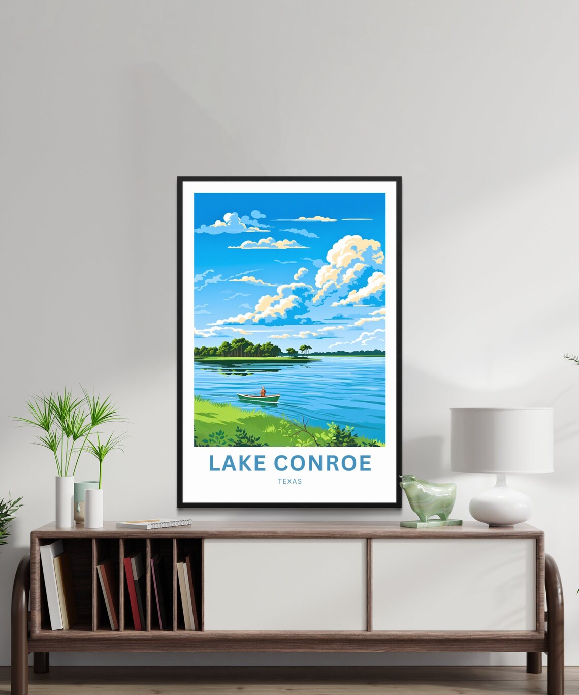Lake Conroe Texas Gift Travel Poster - Image 2