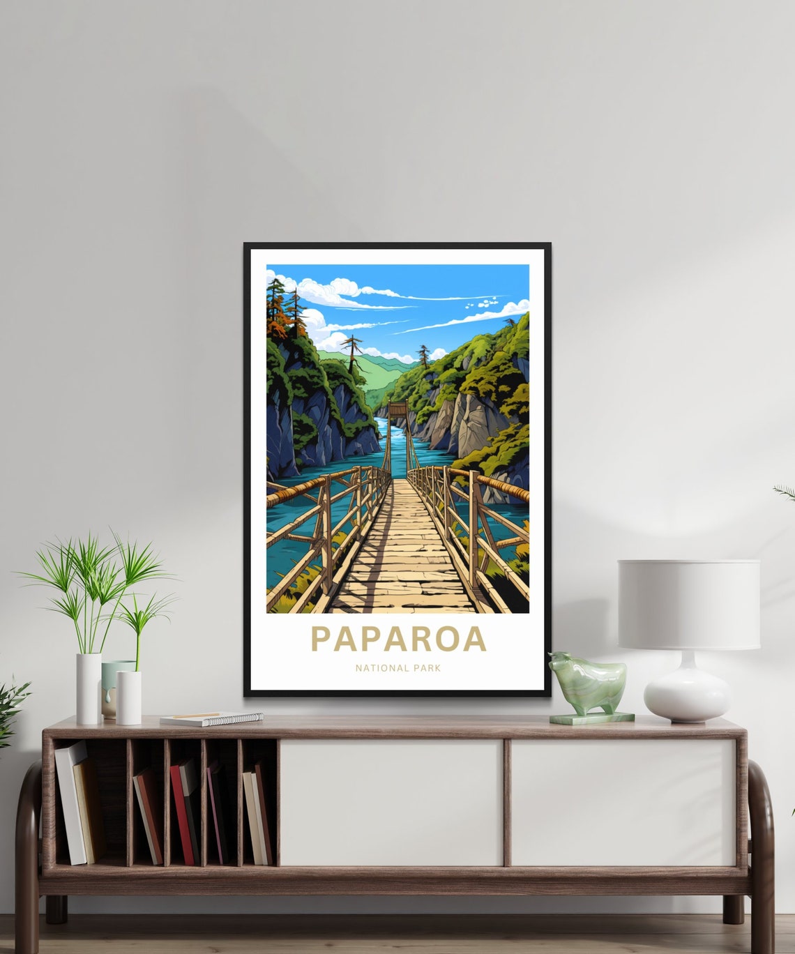 Personalized Paparoa National Park Swing Bridge Gorge Travel Poster - Image 2