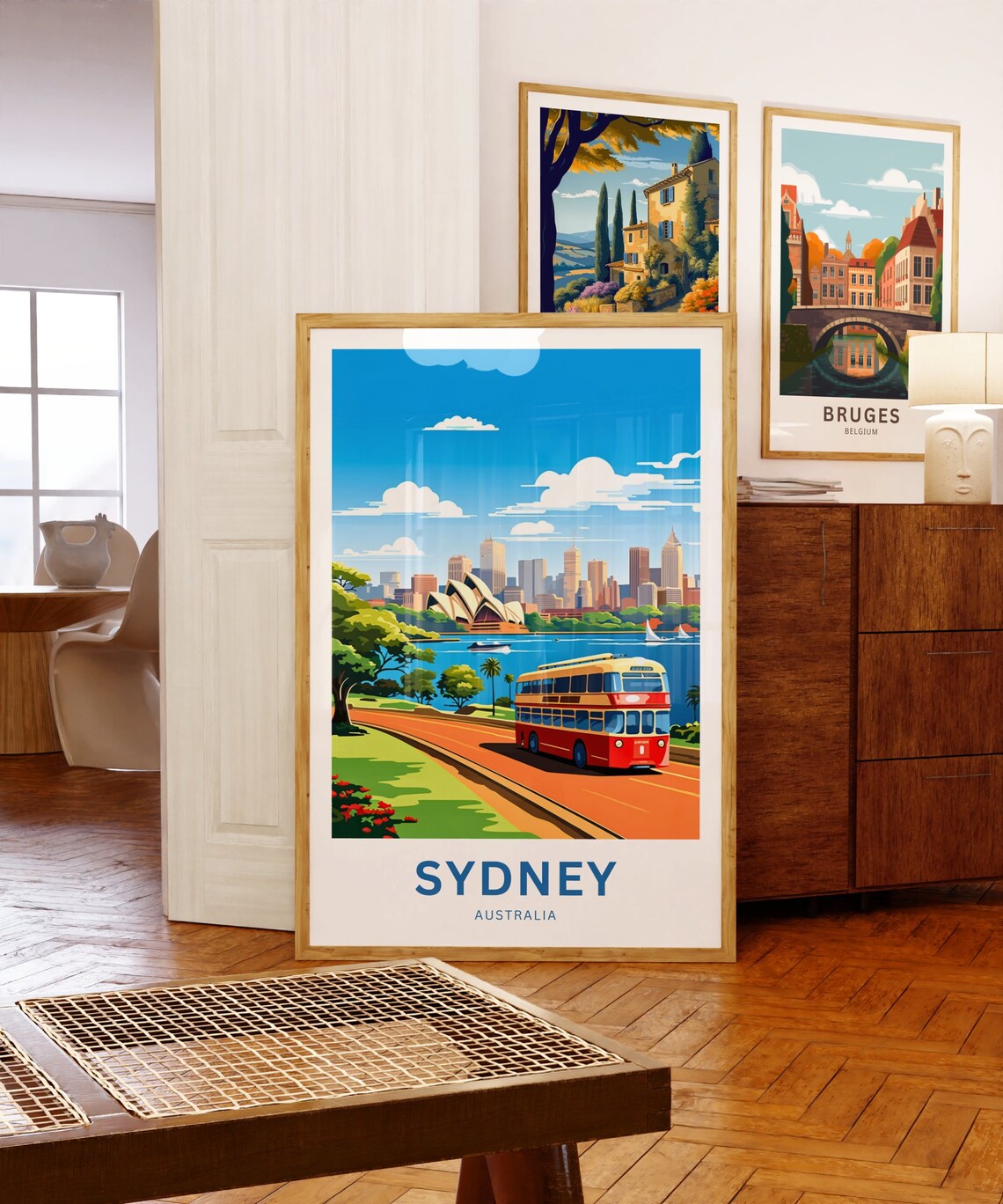 Personalized Sydney Waterfront Tram Opera House Custom Travel Poster - Image 5