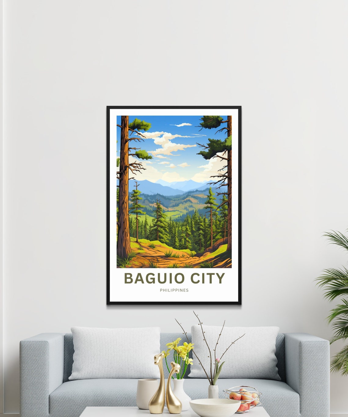 Baguio City Philippines Cool Pine Forest Mountain Escape Poster - Image 3
