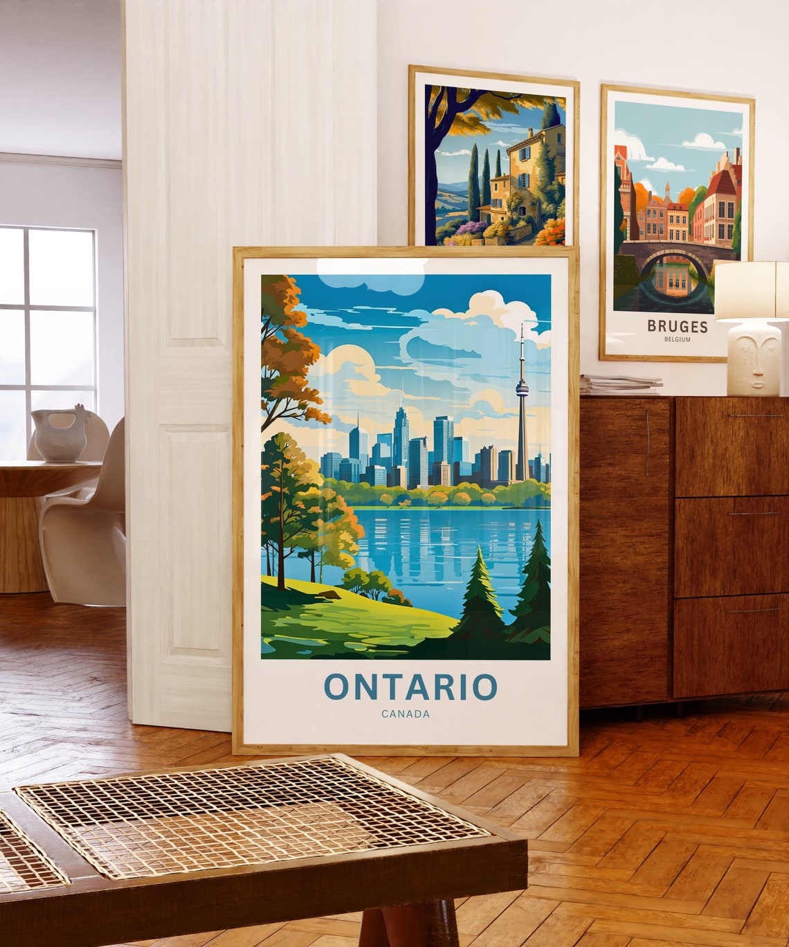 Personalized Ontario Canada Poster with Toronto Skyline and CN Tower - Image 5