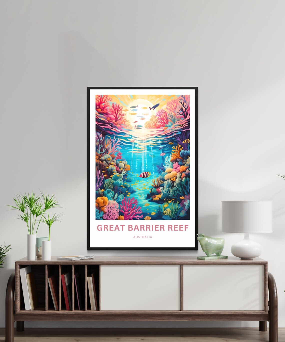 Great Barrier Reef Australia Gift Travel Poster - Image 2
