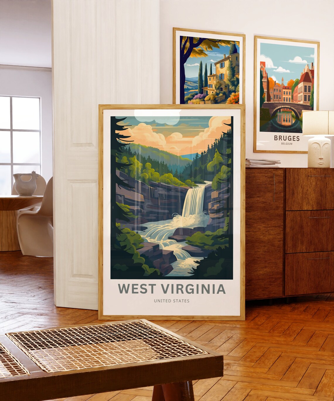 West Virginia Travel Print United States Gift Poster - Image 5