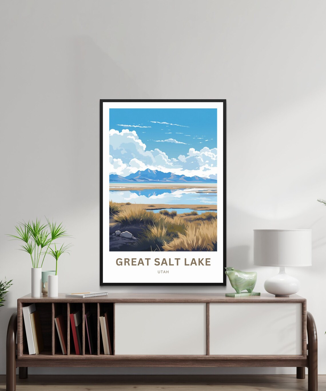 Great Salt Lake Travel Poster, Utah Wall Art - Image 2