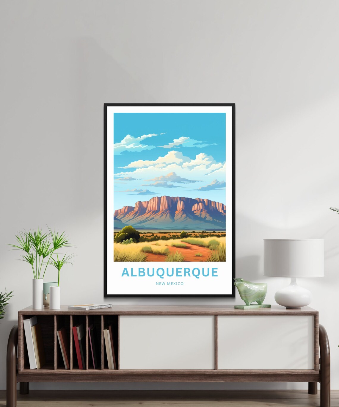 Albuquerque Personalized New Mexico Sandia Mountain Road Poster - Image 2