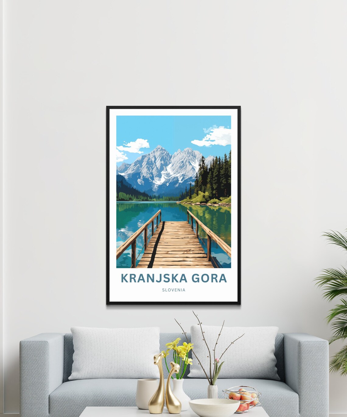 Kranjska Gora Travel Poster, Slovenia Wall Art - Image 3