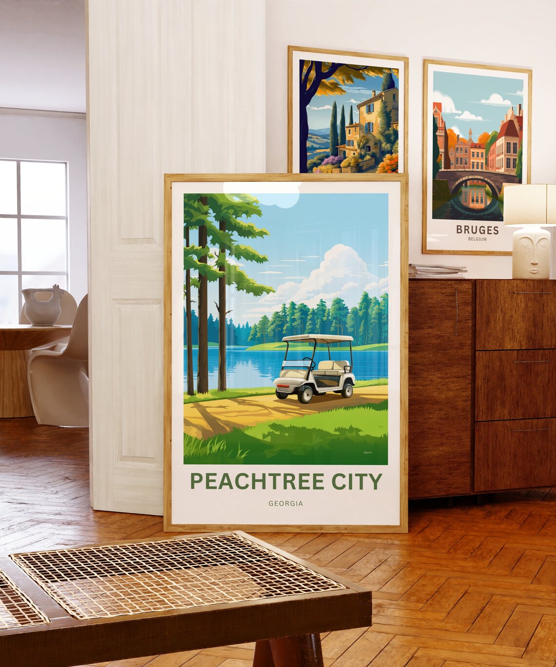Personalized Peachtree City Travel Poster, Georgia - Image 5