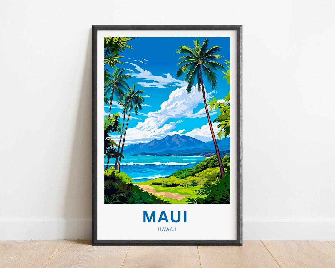 Maui Hawaii Wall Art Gift Poster Print