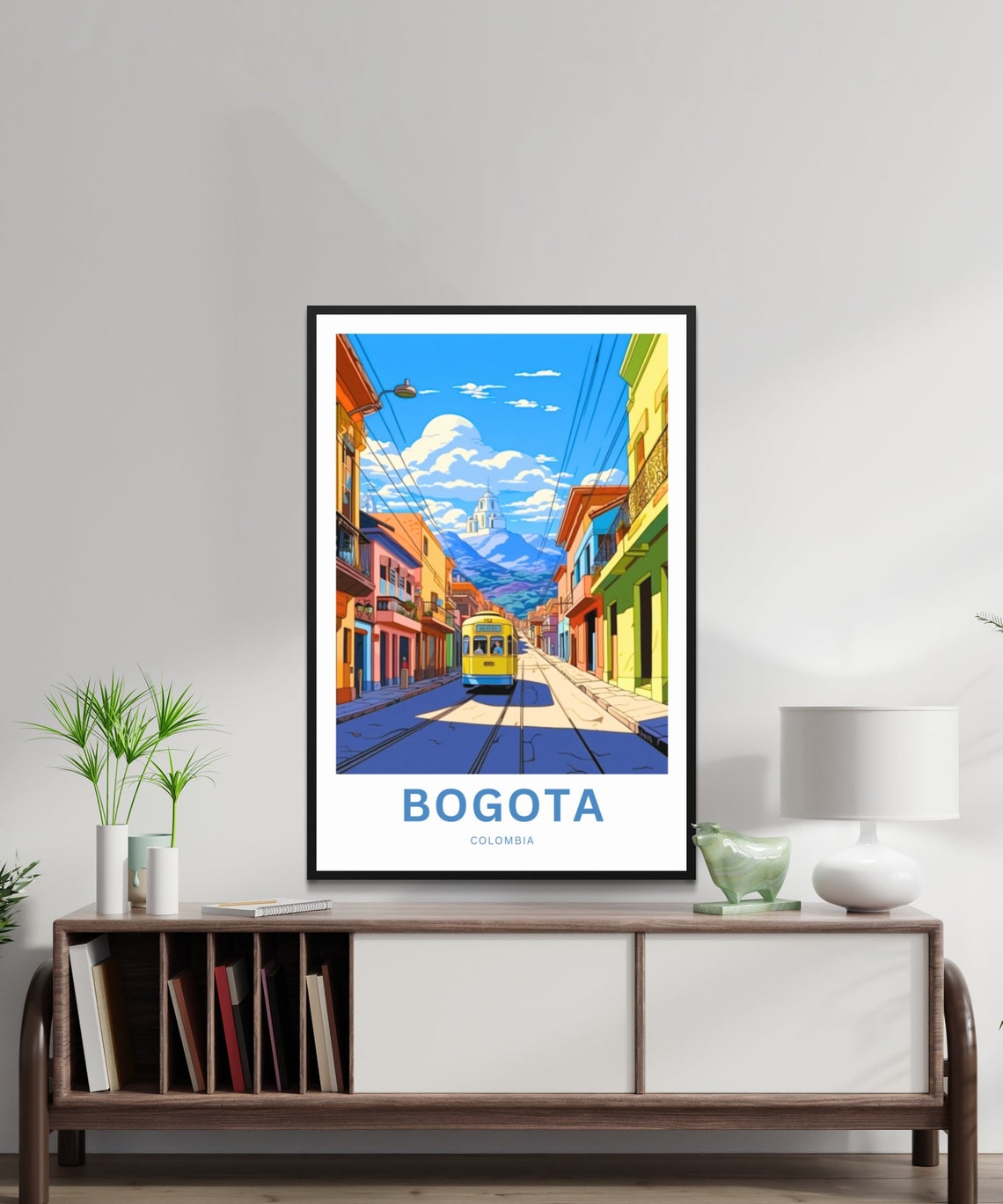 Personalized Bogota Travel Print Bogota Poster Colombia Wall Art Framed Present Gift Colombia Present - Image 2