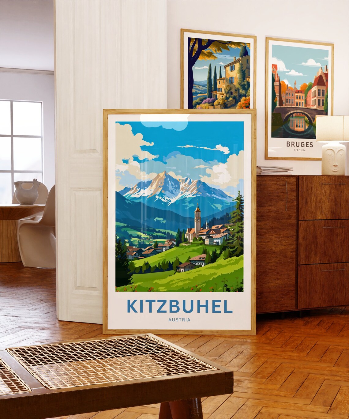 Kitzbuhel Vintage Travel Poster, Austria Wall Art - Image 5