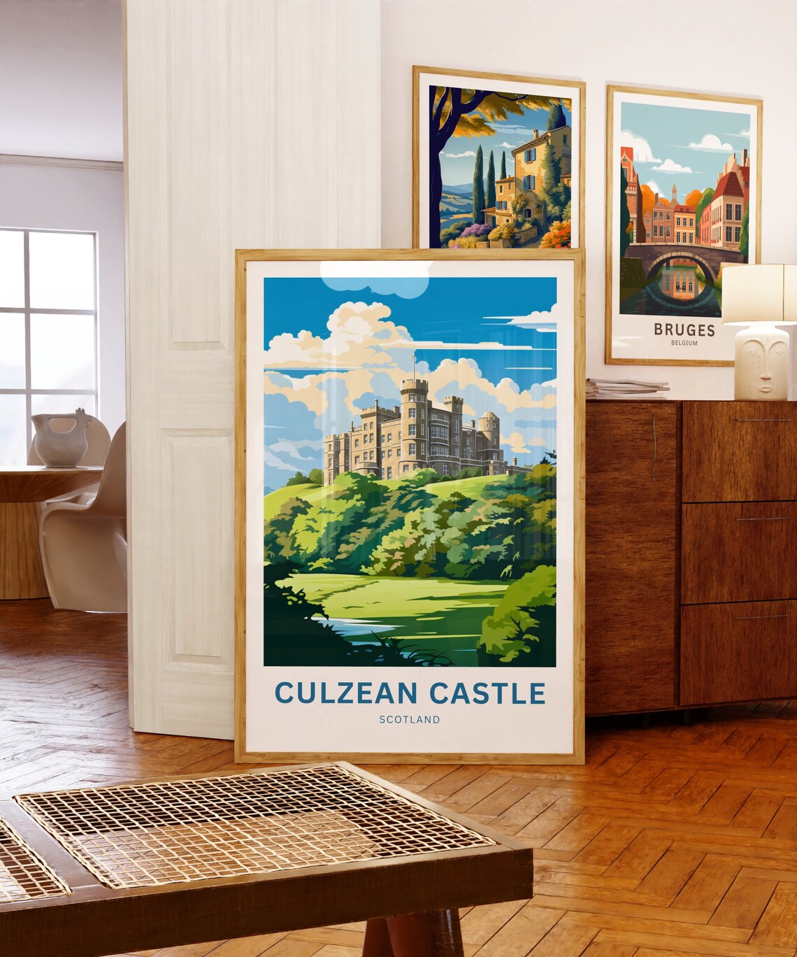 Culzean Castle Scotland Garden View and Grand Castle Towers Poster - Image 5