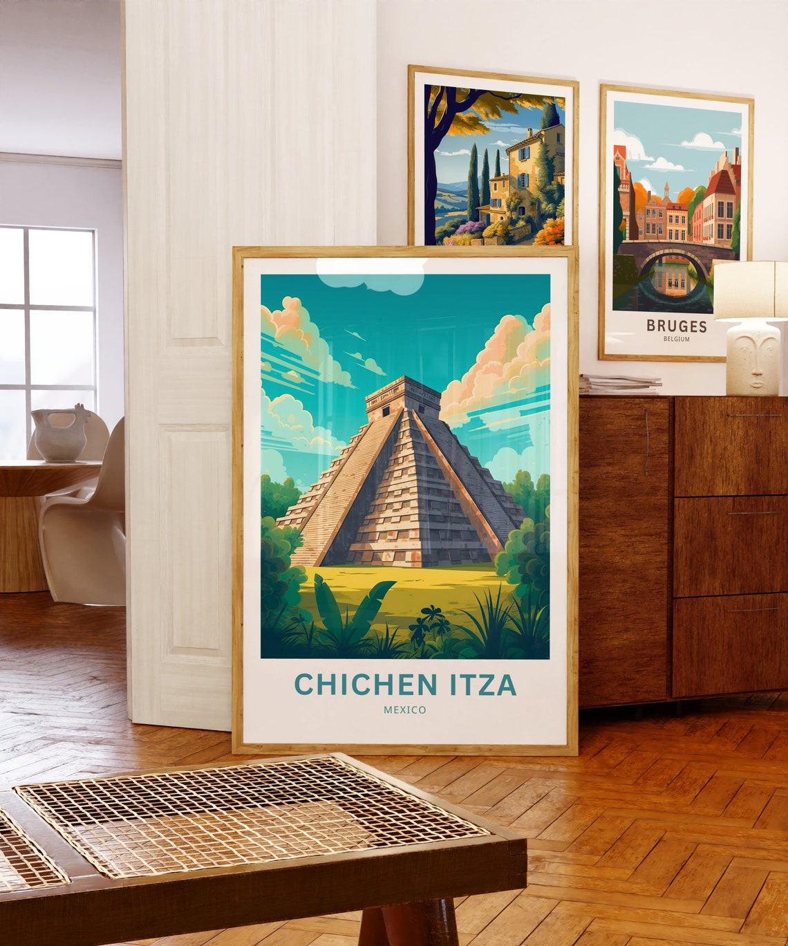 Personalized Chichen Itza Mexico Jungle Mayan Temple Ruins Poster - Image 5