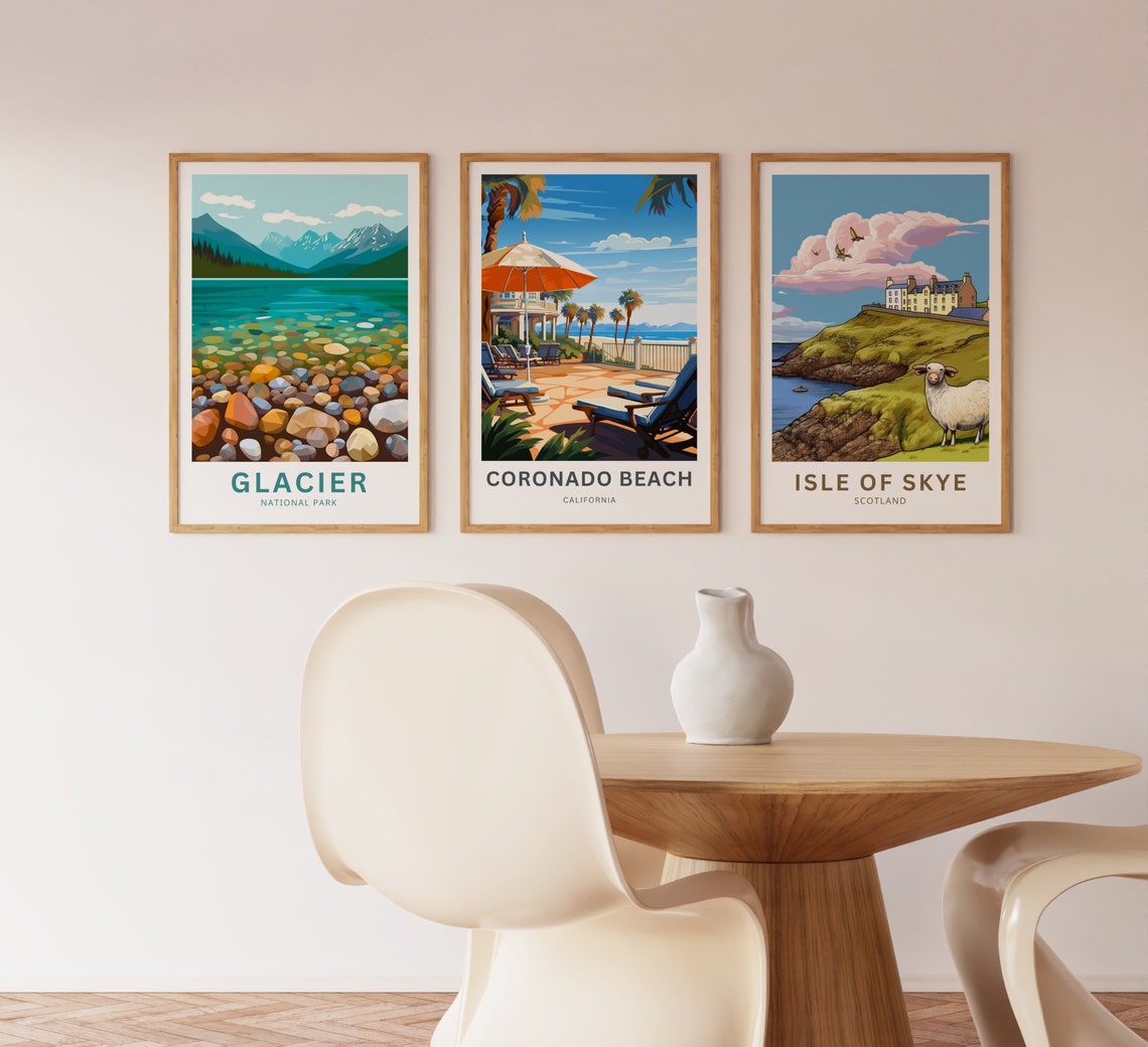 Personalized Coronado Beach California Resort Terrace Scene Poster - Image 2