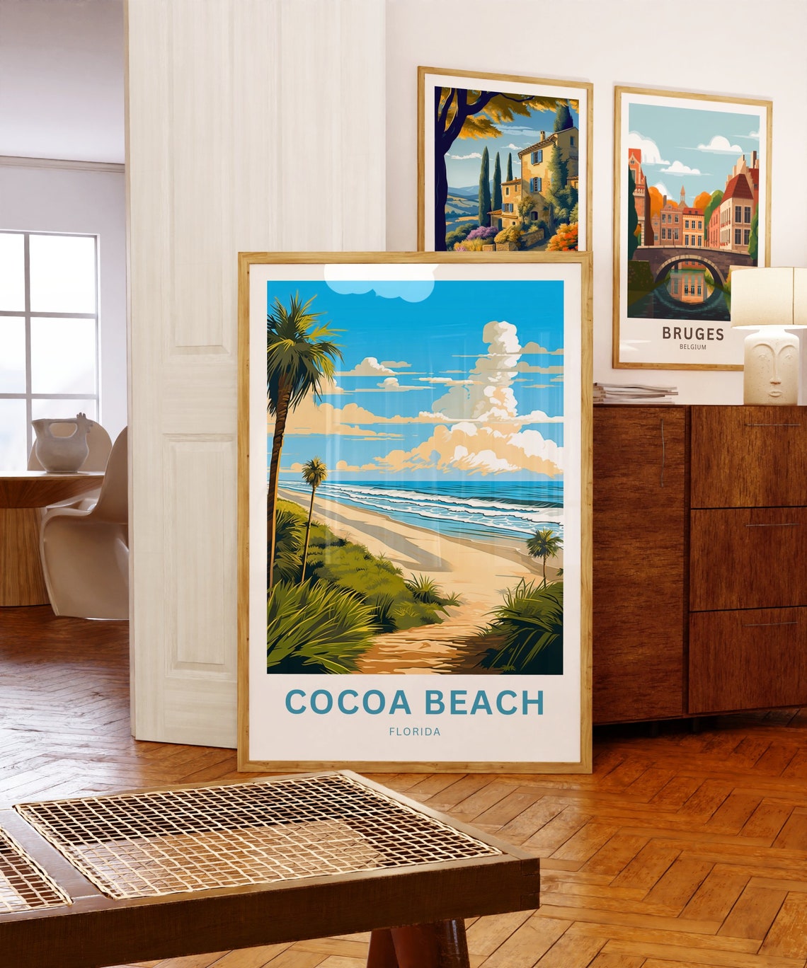 Personalized Cocoa Beach Florida Custom Gift Beach Travel Poster - Image 5