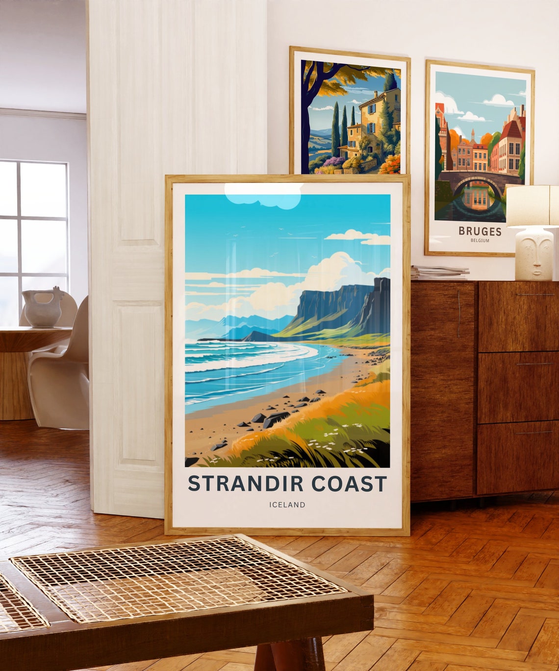 Personalized Strandir Coast Iceland Scenic Seaside Cliffs Poster - Image 5