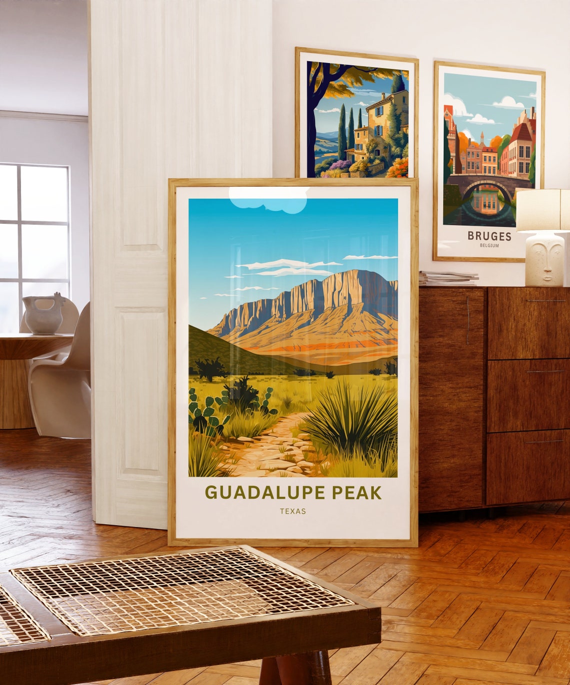 Guadalupe Peak Texas Yucca Trail Desert Landscape Travel Poster - Image 5