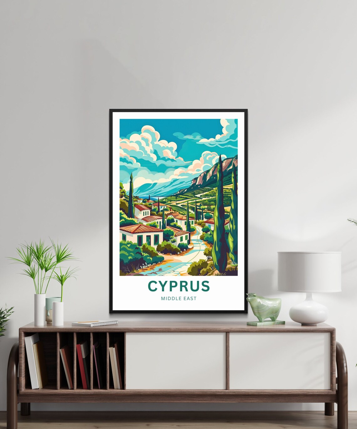 Cyprus Travel Poster, Middle East Wall Art - Image 2