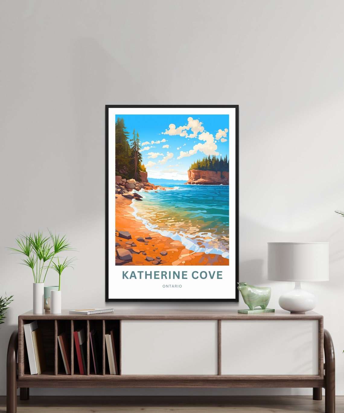 Personalized Katherine Cove Ontario Turquoise Shore Beach Poster - Image 2
