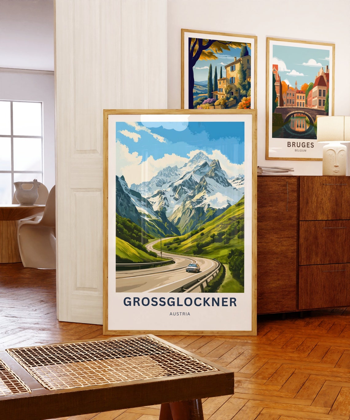 Grossglockner Austria Custom Mountain Road Valley Travel Poster - Image 5