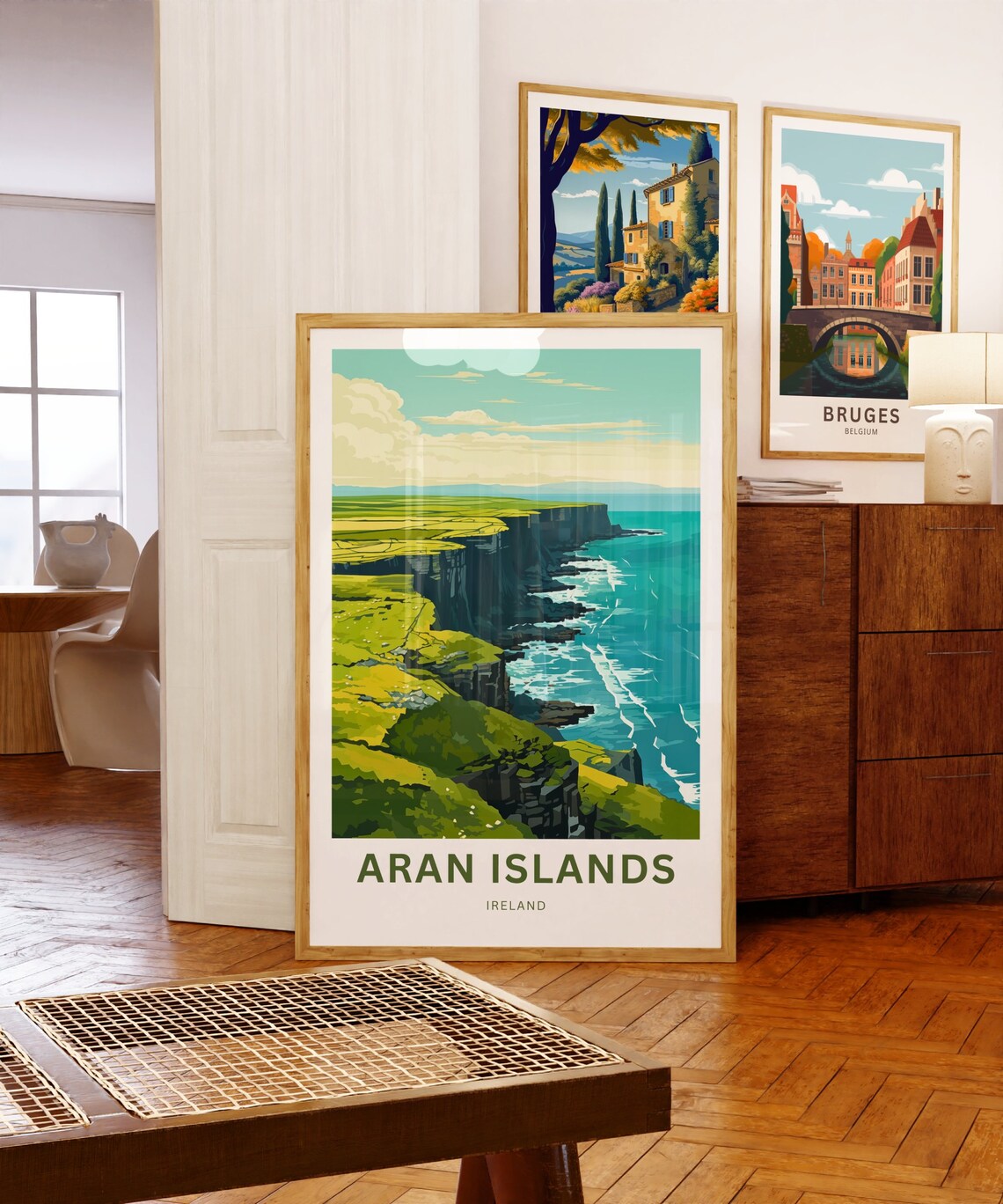 Aran Islands Ireland Rugged Atlantic Sea Cliffs Travel Poster - Image 5