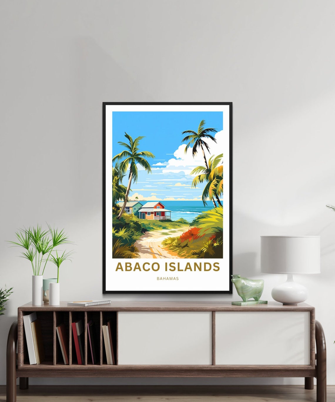 Personalized Abaco Islands Travel Print Abaco Islands Poster Bahamas Wall Art Framed Present Gift Bahamas Present - Image 2