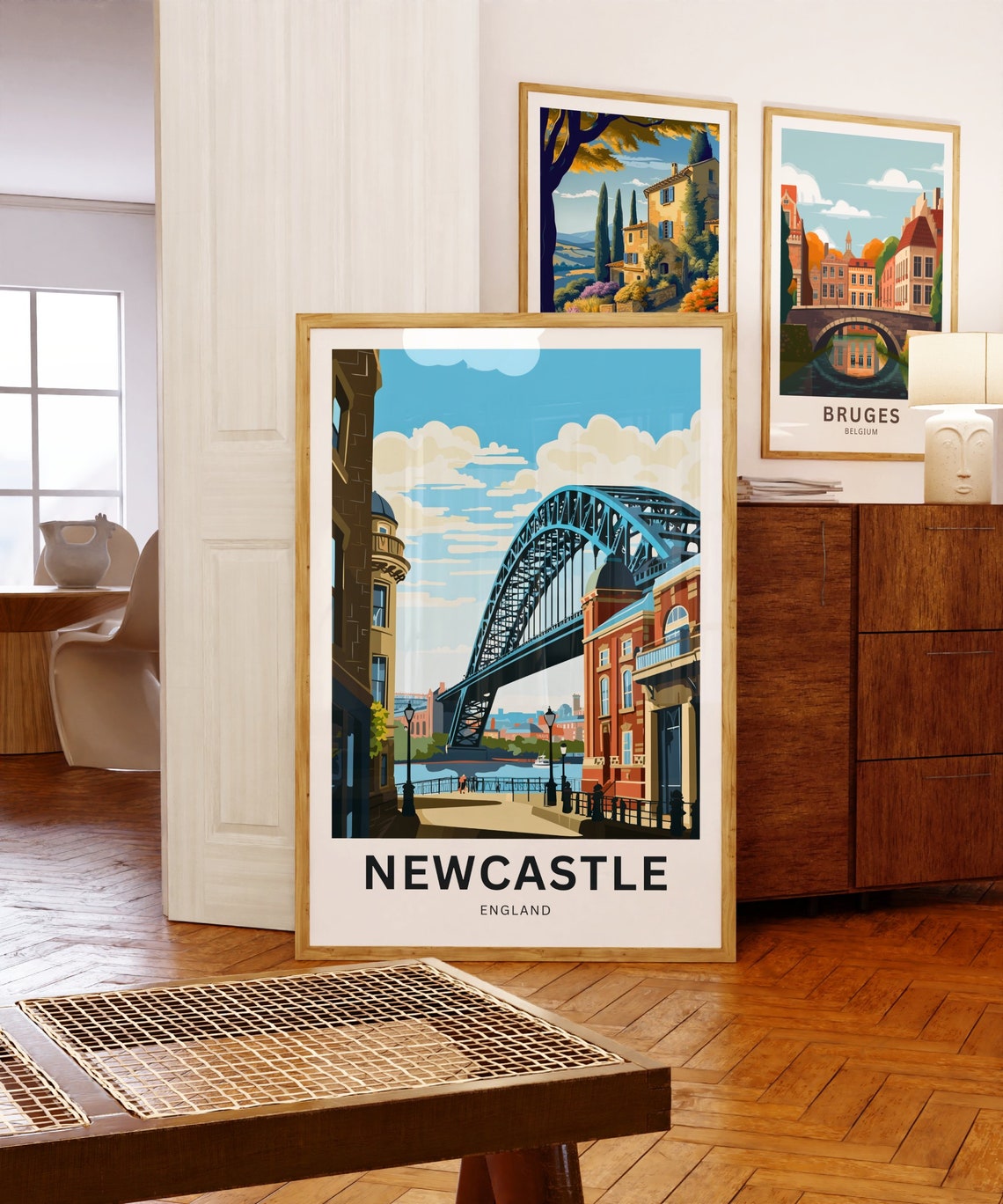 Newcastle Personalized England Iconic Tyne Bridge Quayside Poster - Image 5