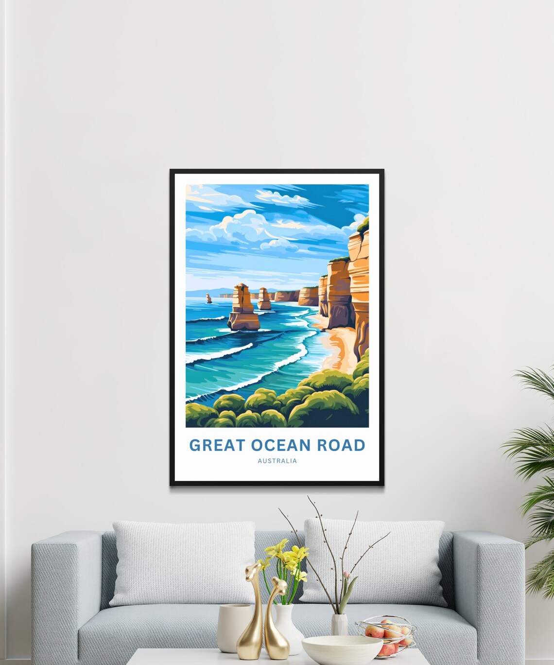 Great Ocean Road Australia Twelve Apostles Coastal Travel Poster - Image 3
