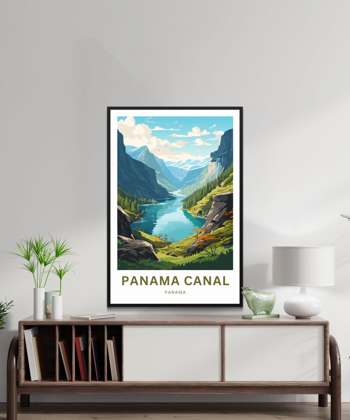 Personalized Panama Canal Travel Print Panama Canal Poster Panama Wall Art Framed Present Gift United States Present - Image 2
