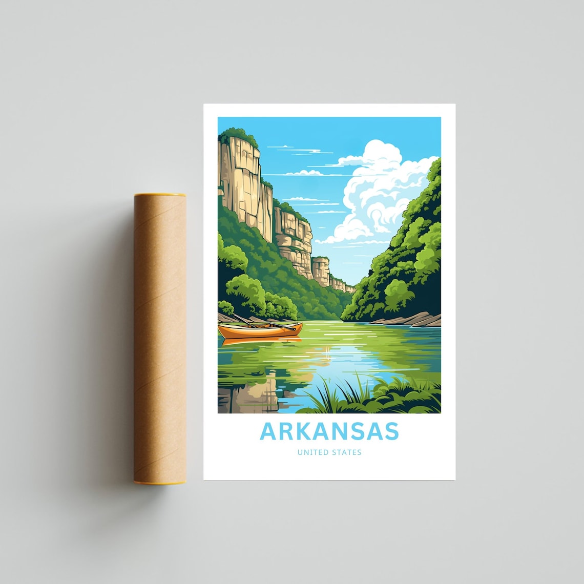 Personalized Arkansas Travel Poster, United States - Image 4