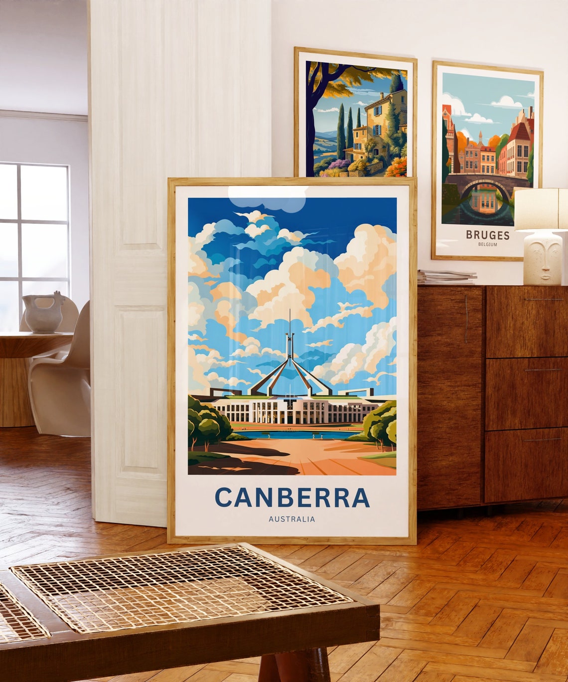 Canberra Australia Parliament House Personalized Travel Poster - Image 5