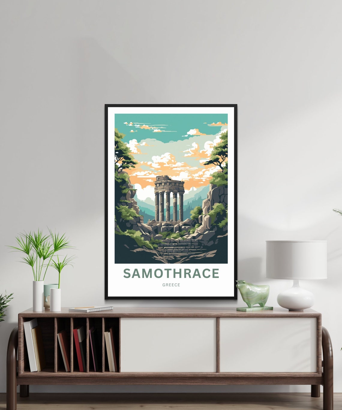 Samothrace Greece Ancient Temple Personalized Scenic Travel Poster - Image 2
