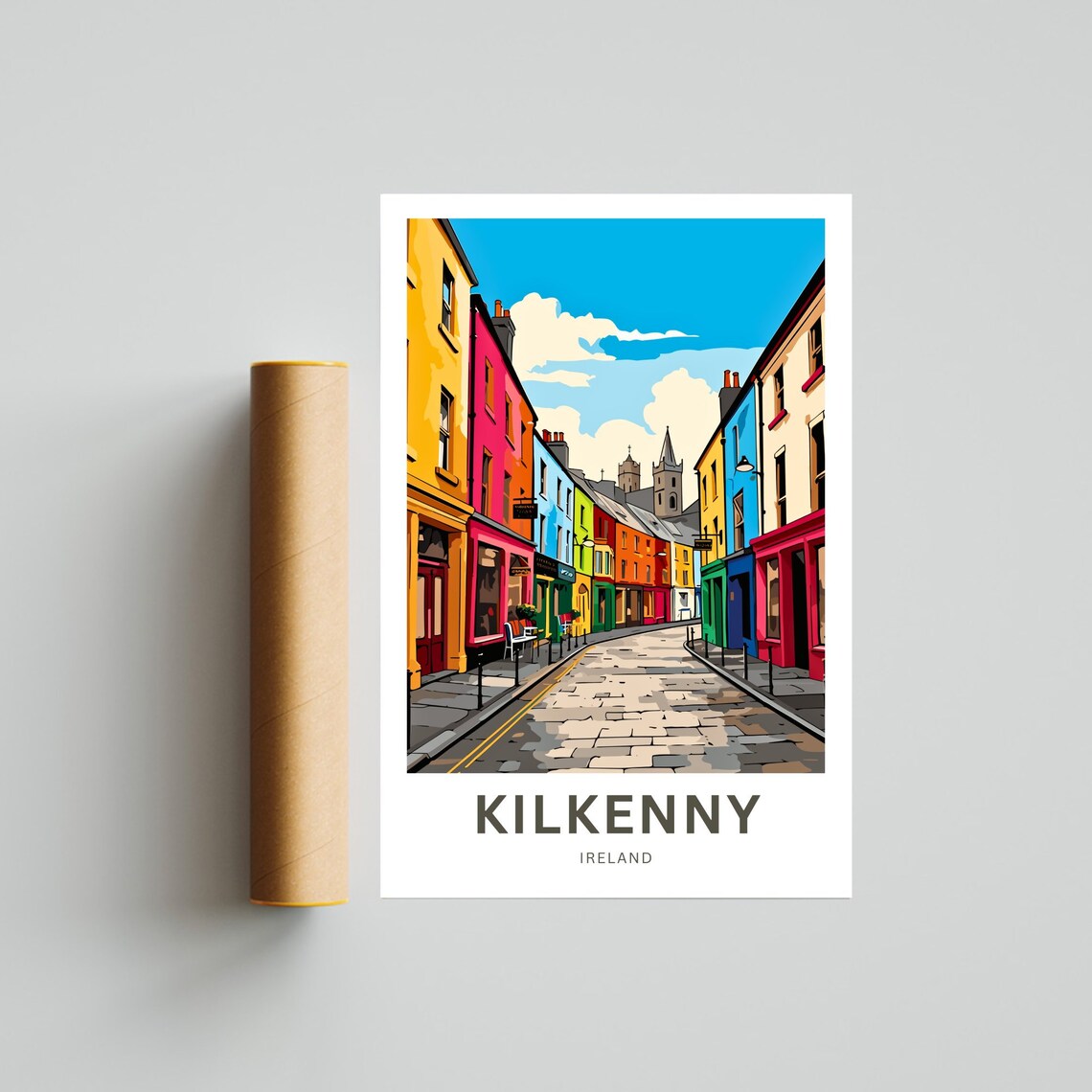 Personalized Kilkenny Travel Poster, Ireland Wall Art - Image 4