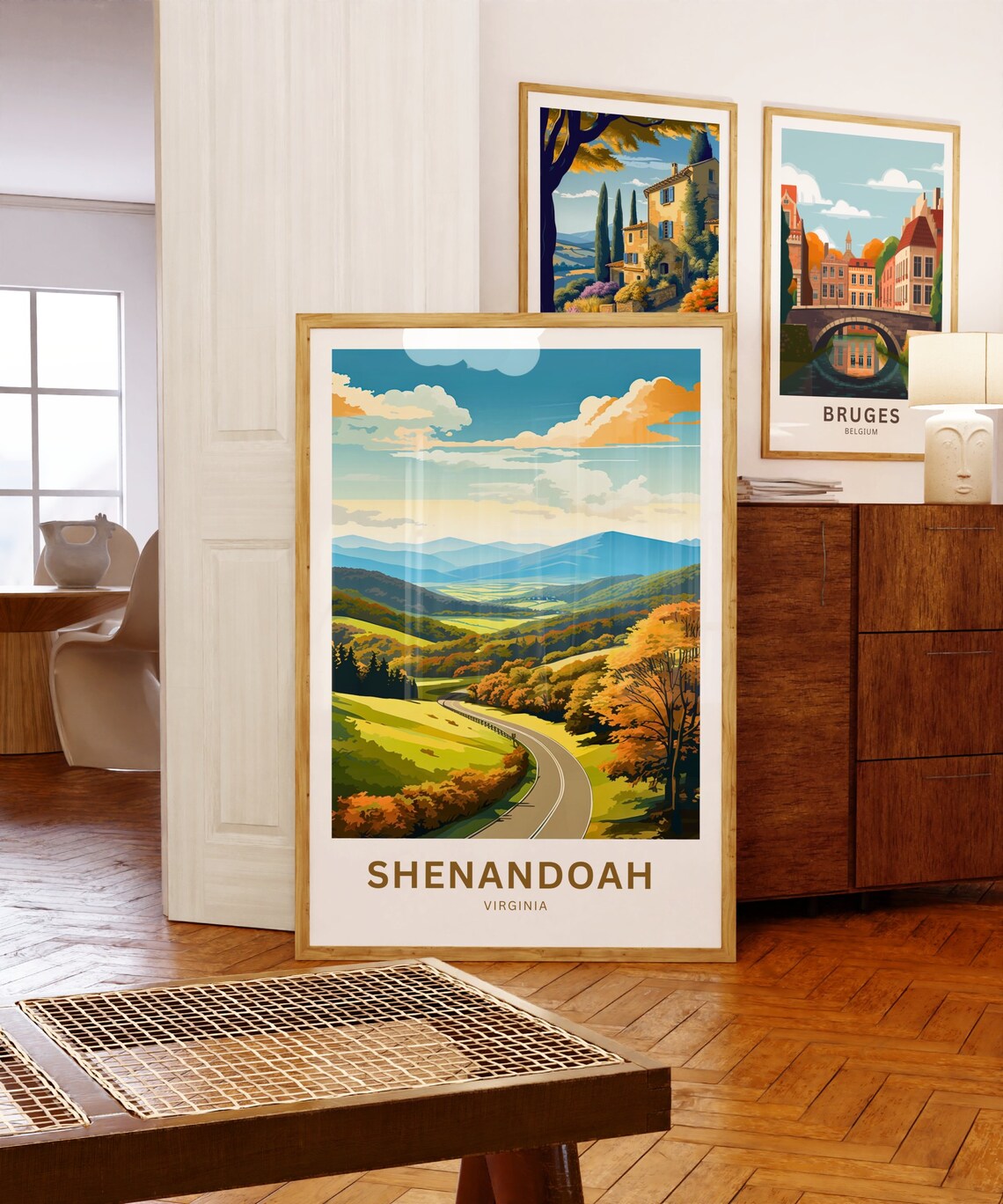 Shenandoah Virginia Personalized Autumn Valley Road Travel Poster - Image 5