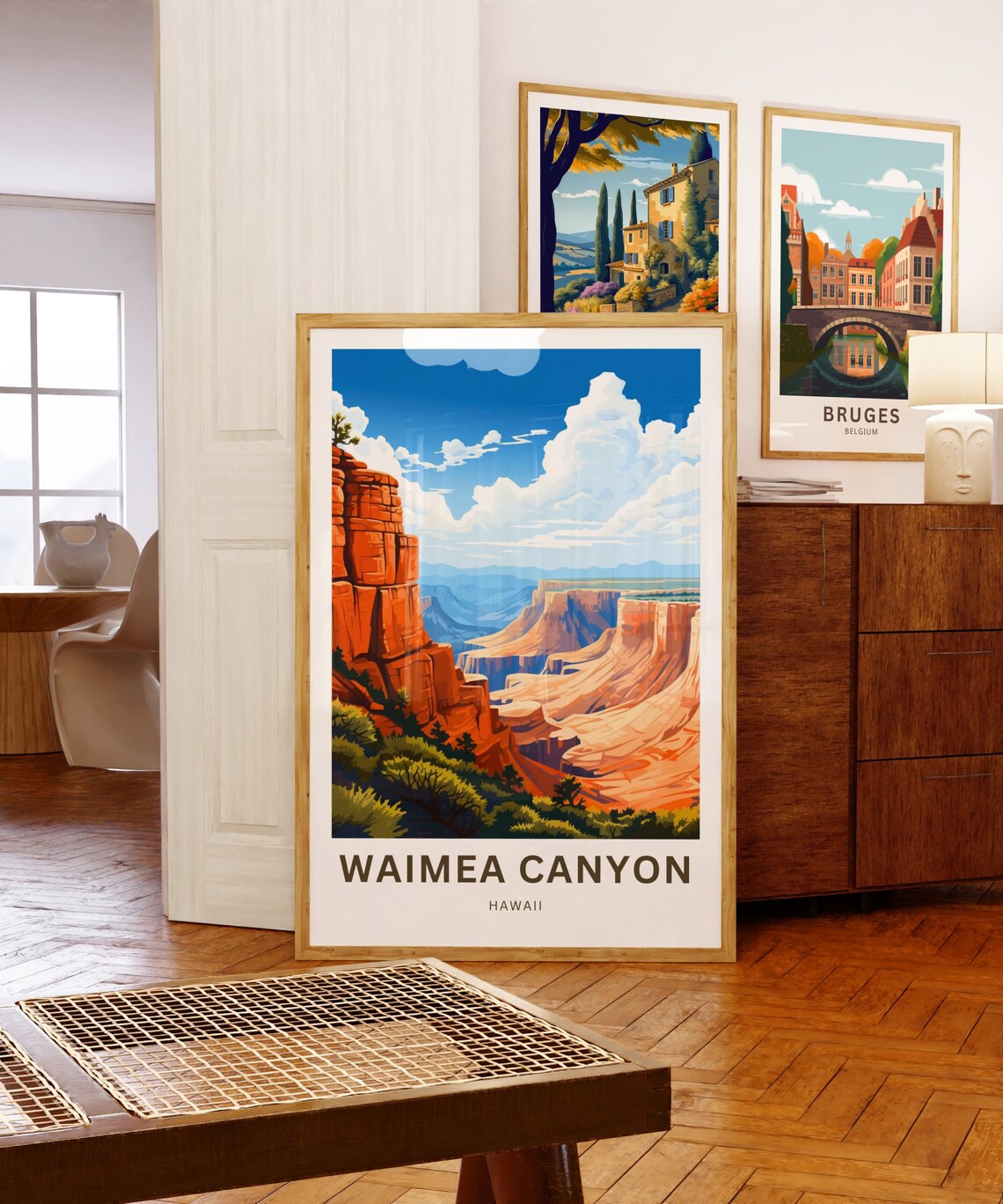 Waimea Canyon Travel Poster, Hawaii Landscape - Image 5