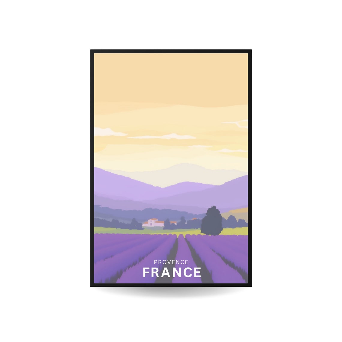 Provence France Print France Wall Art Travel Poster Provence Provence Region French Countryside Poster