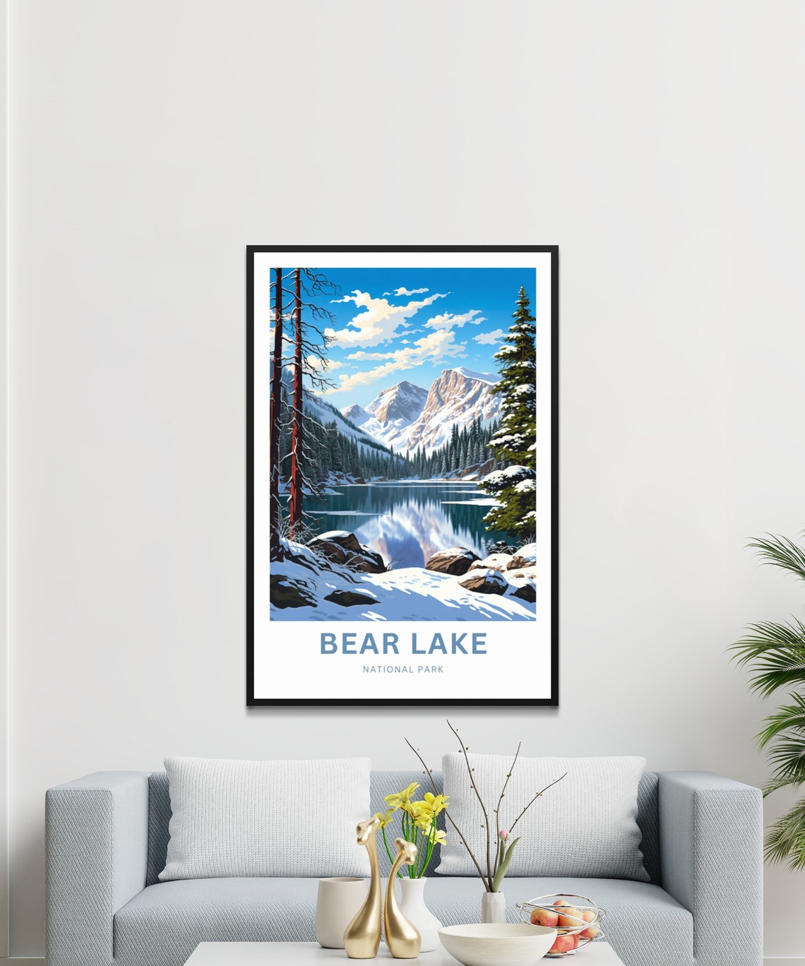 Bear Lake Travel Print Bear Lake Poster Colorado Wall Art Framed Present Gift Colorado Present - Image 3