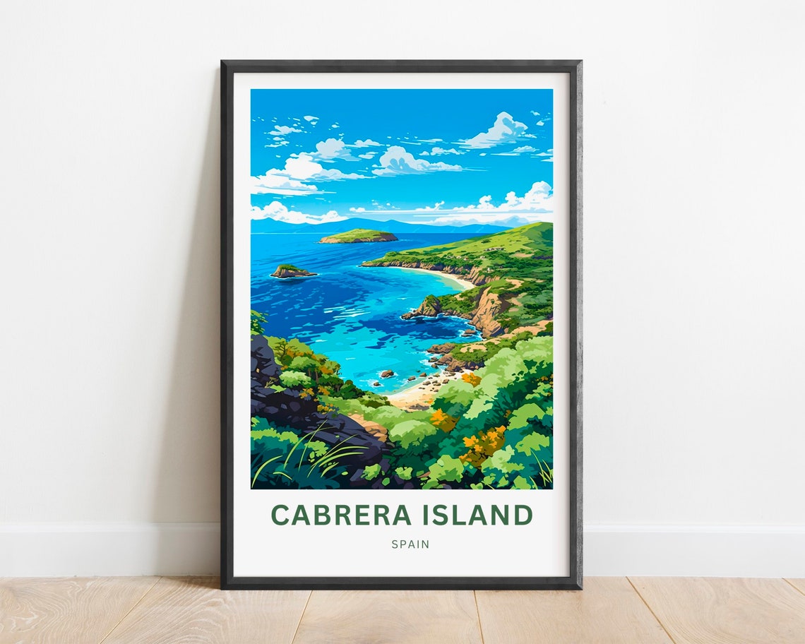 Cabrera Island Spain Scenic Turquoise Coastal Getaway Travel Poster