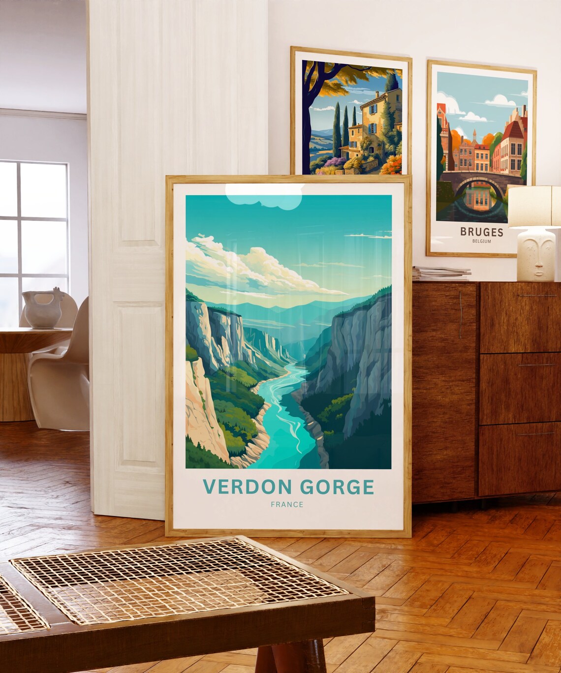 Verdon Gorge France Personalized Turquoise River Canyon Travel Poster - Image 5
