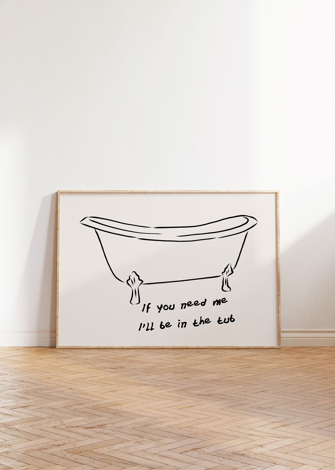 Bath Wall Art Funny Bathroom Quote, Retro Poster - Image 2