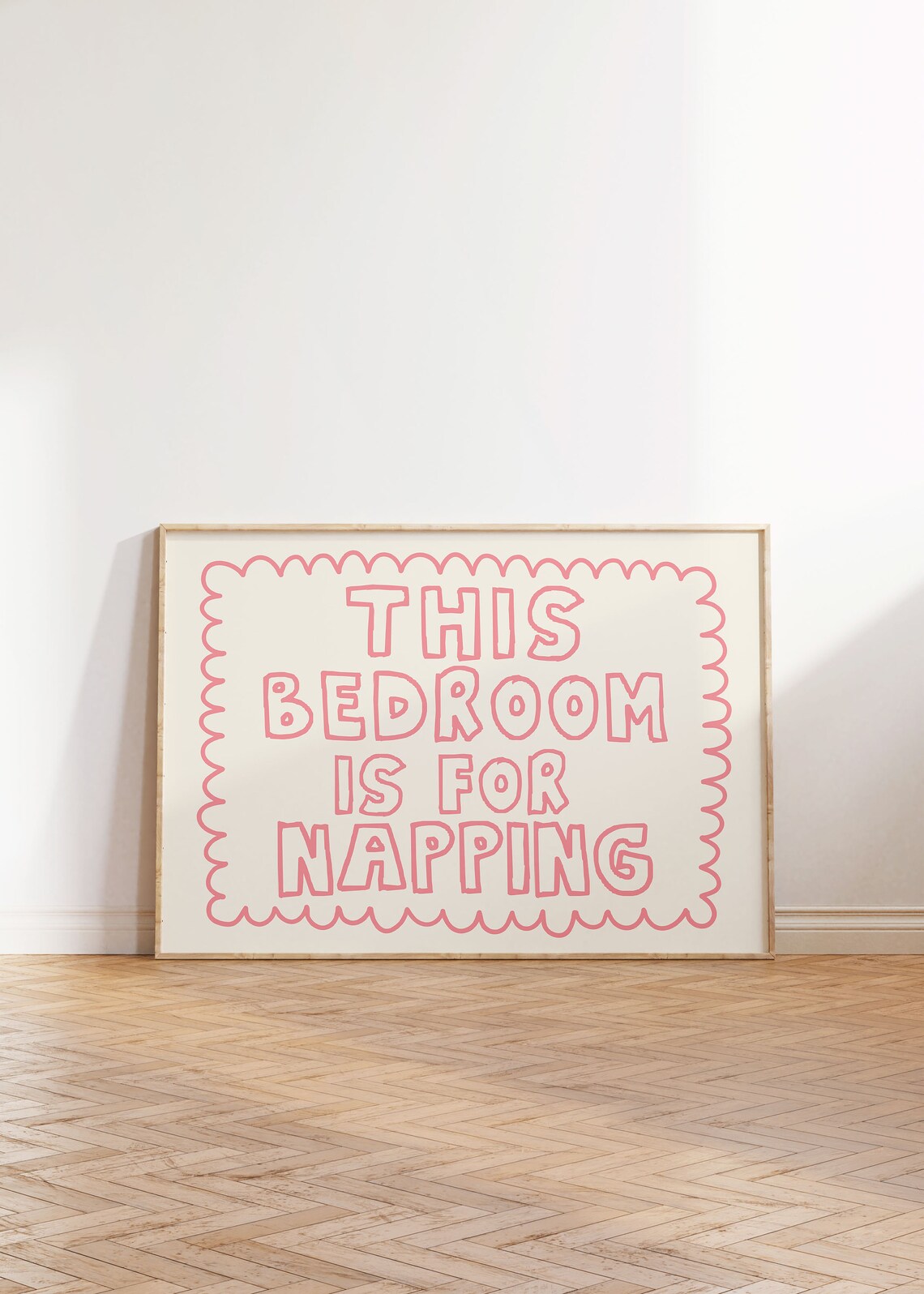 This Bedroom Is For Napping Quote Art Print - Image 4