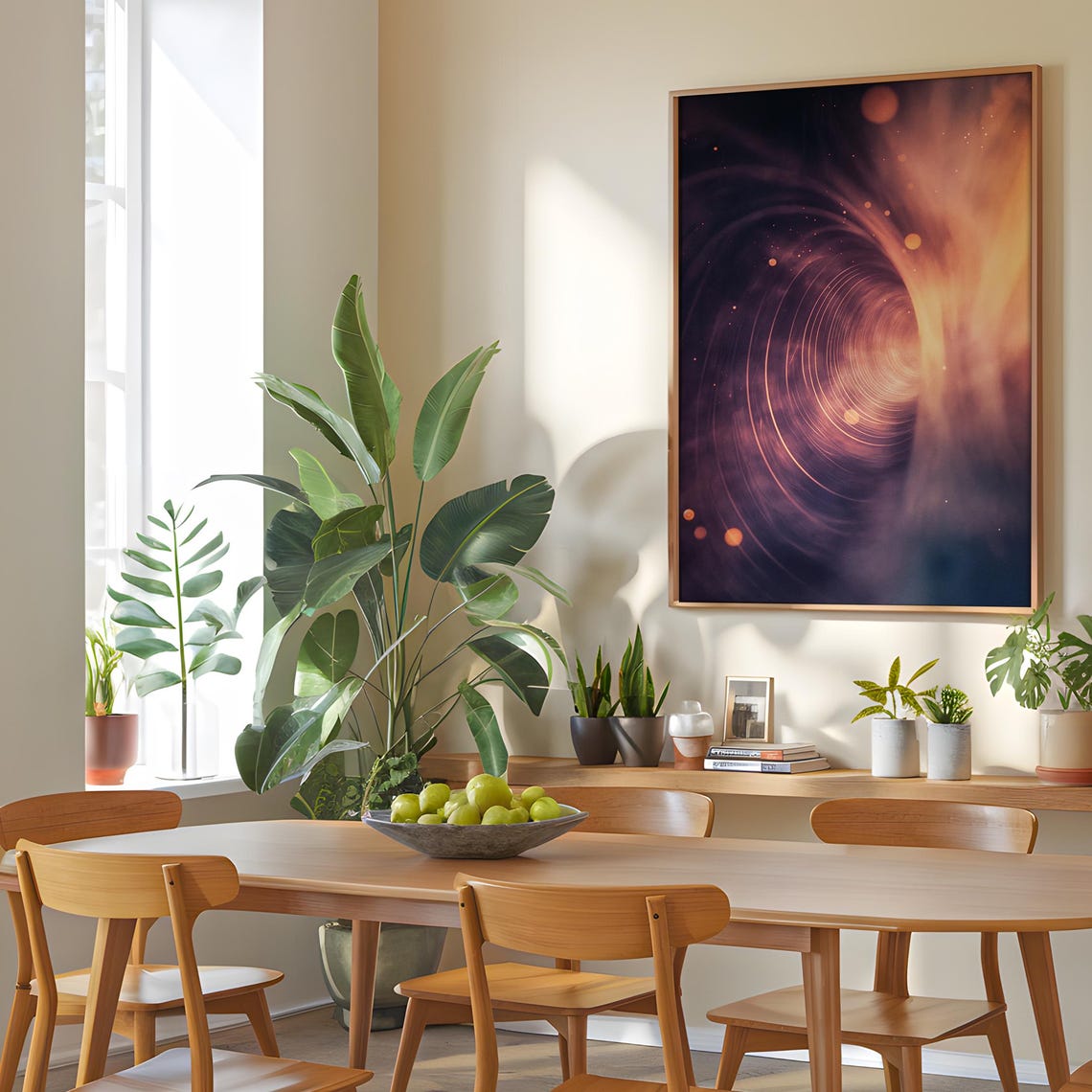 Cosmic Vortex Tunnel Abstract Celestial Swirl Futuristic Art Poster - Image 5