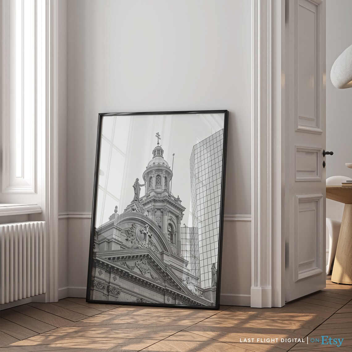 Chile Santiago Metropolitan Cathedral Baroque Facade Landmark Poster - Image 4