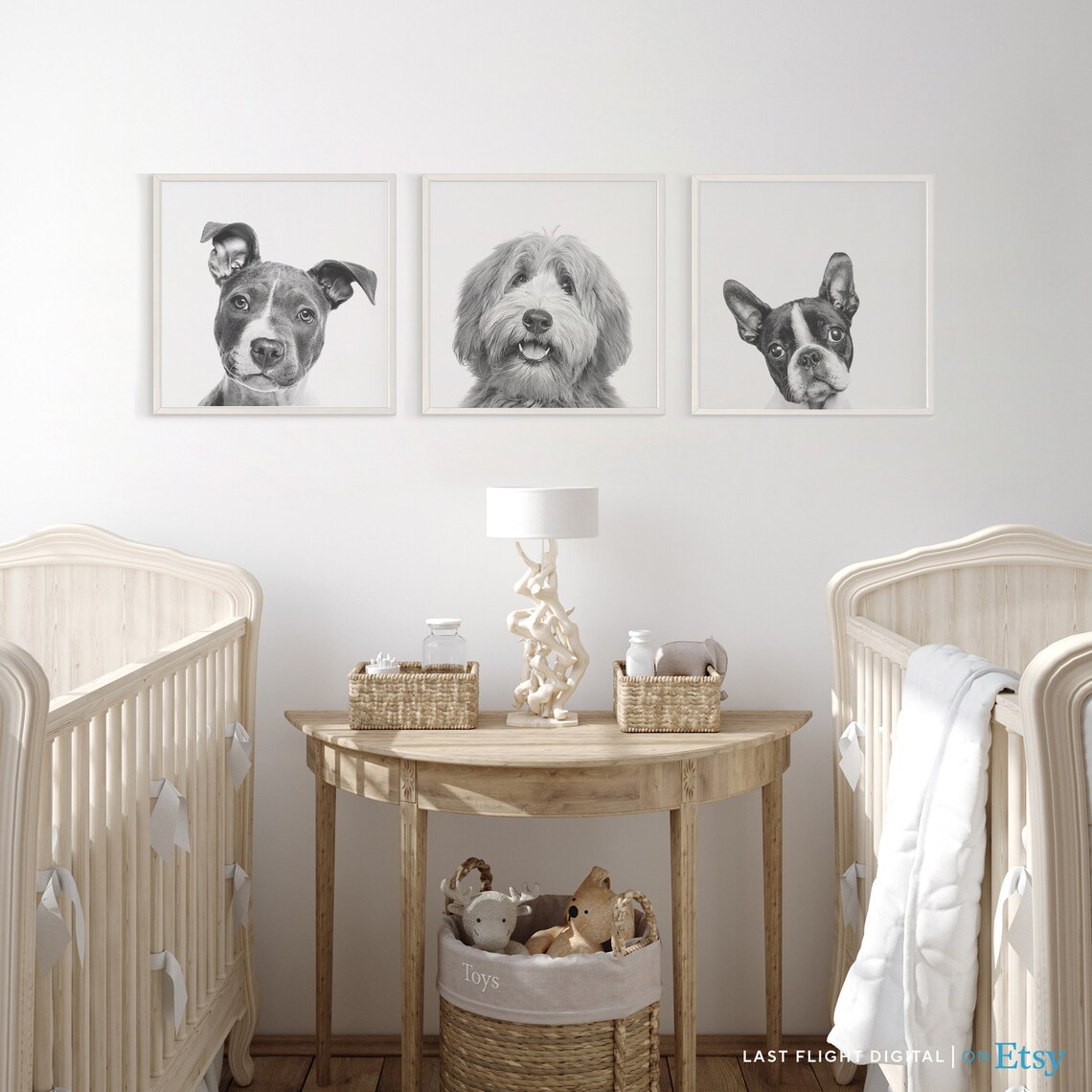 Labradoodle Dog Print, Kids Room Baby Room Art Print - Image 2