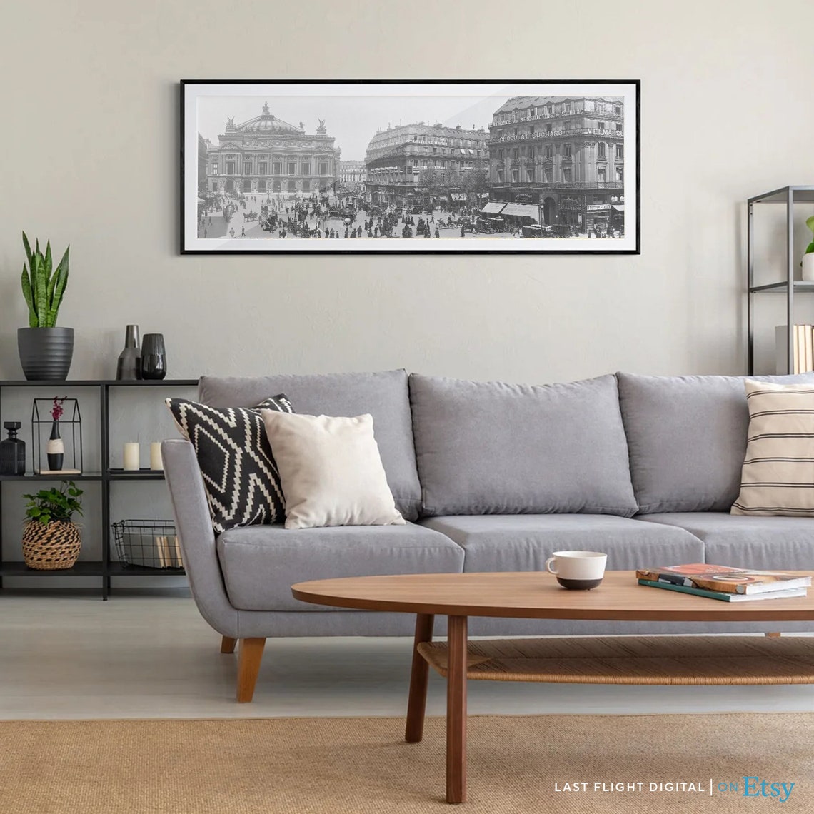 Vintage Paris Print France Poster Place De Lopera France Print Paris Poster Vintage Paris Photo Skyline Cityscape Old Paris Photo - Image 5