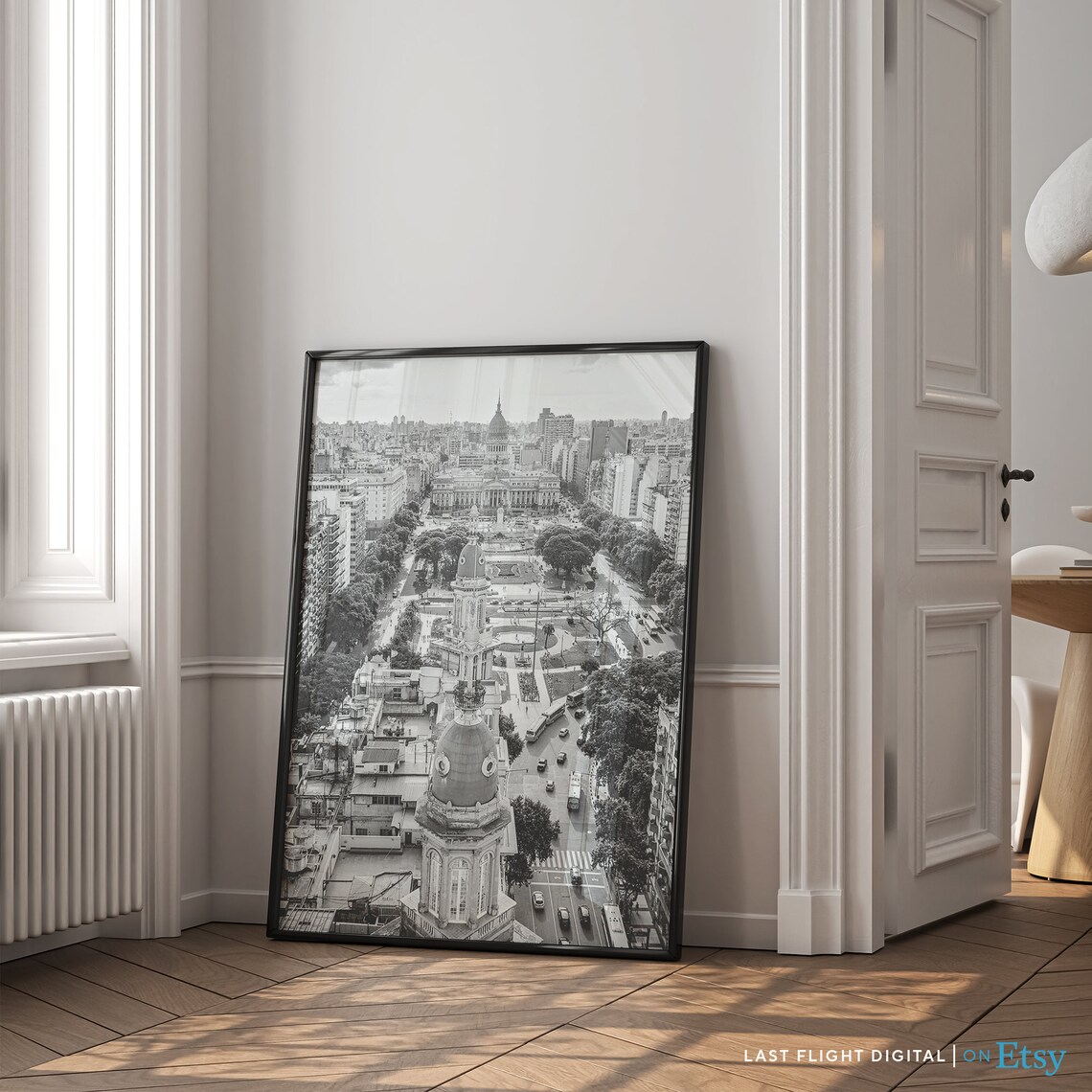 Buenos Aires Poster Print, Black and White Travel Art - Image 4
