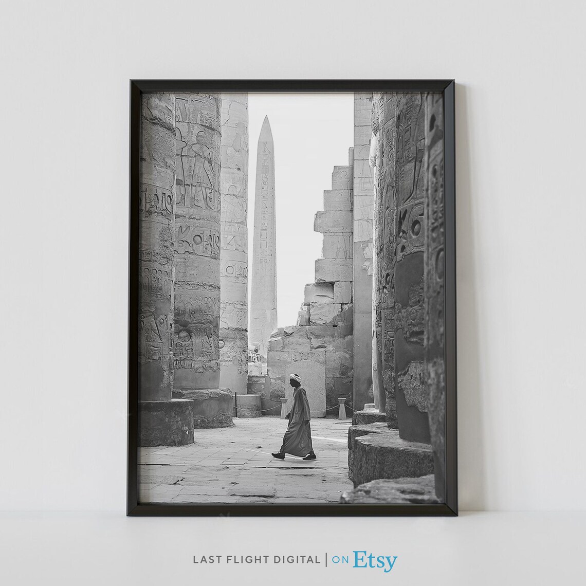 Egypt Poster, Cairo and Giza Pyramids Travel Poster