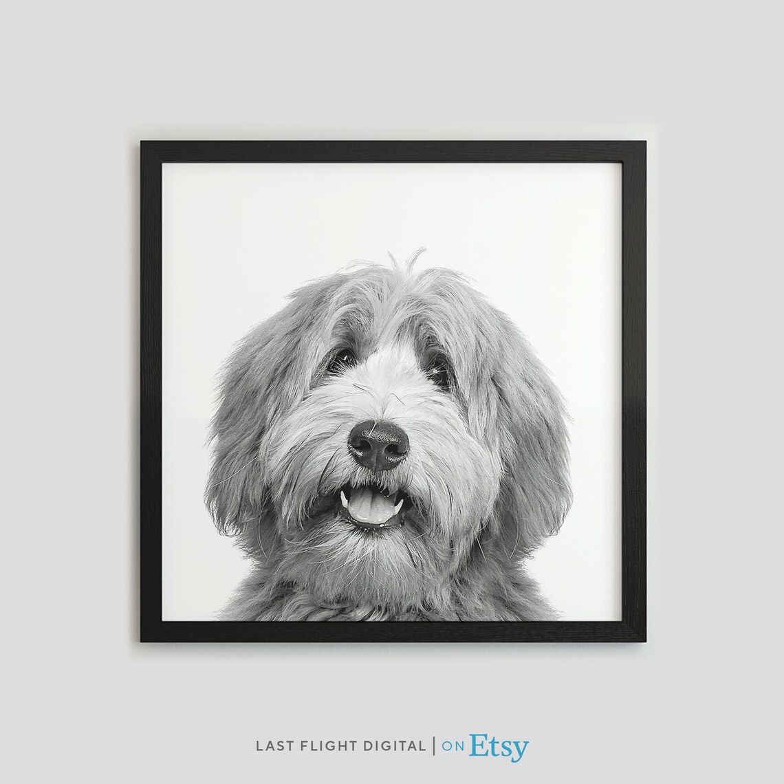 Labradoodle Dog Print, Kids Room Baby Room Art Print