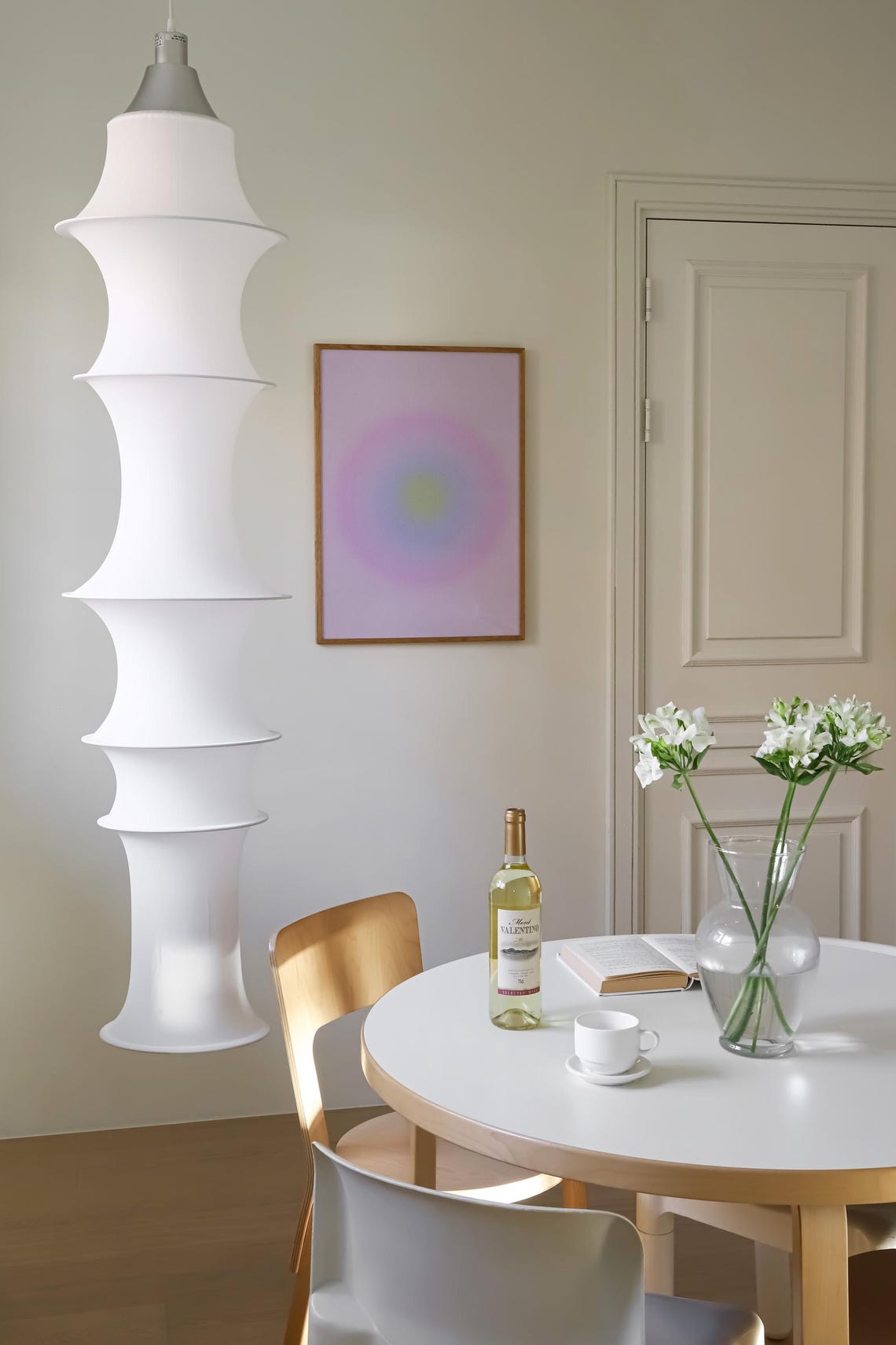 Lavender Aura Gradient Abstract Soft Green Glow Pastel Wall Poster - Image 3